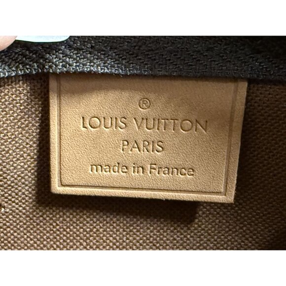 Louis Vuitton Monogram Mini Handbag Brown Leather Canvas Gold Hardware - Picture 11 of 16